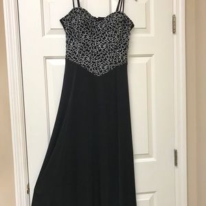 Formal gown Silver/Black